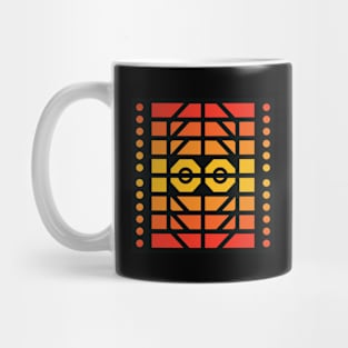 “Dimensional A.I.” - V.4 Orange - (Geometric Art) (Dimensions) - Doc Labs Mug